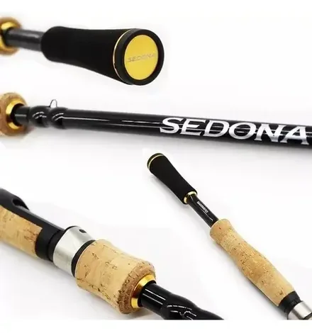 Vara Shimano Sedona para molinete, com cabo de cortiça