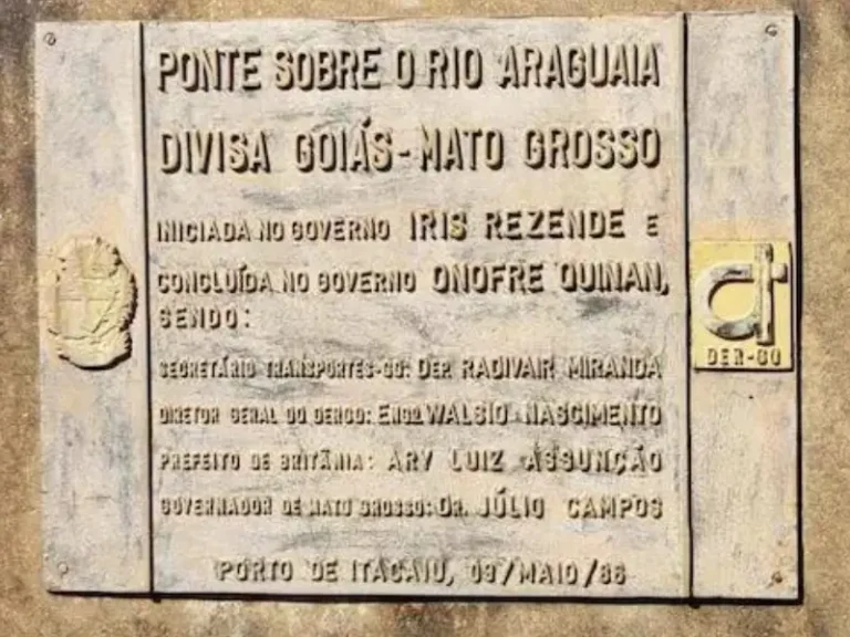 Placa ponte Itacaiú