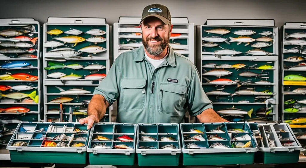 escolha da caixa de pesca